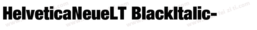 HelveticaNeueLT BlackItalic字体转换